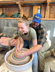 fun pottery lesson with Steve Gordon